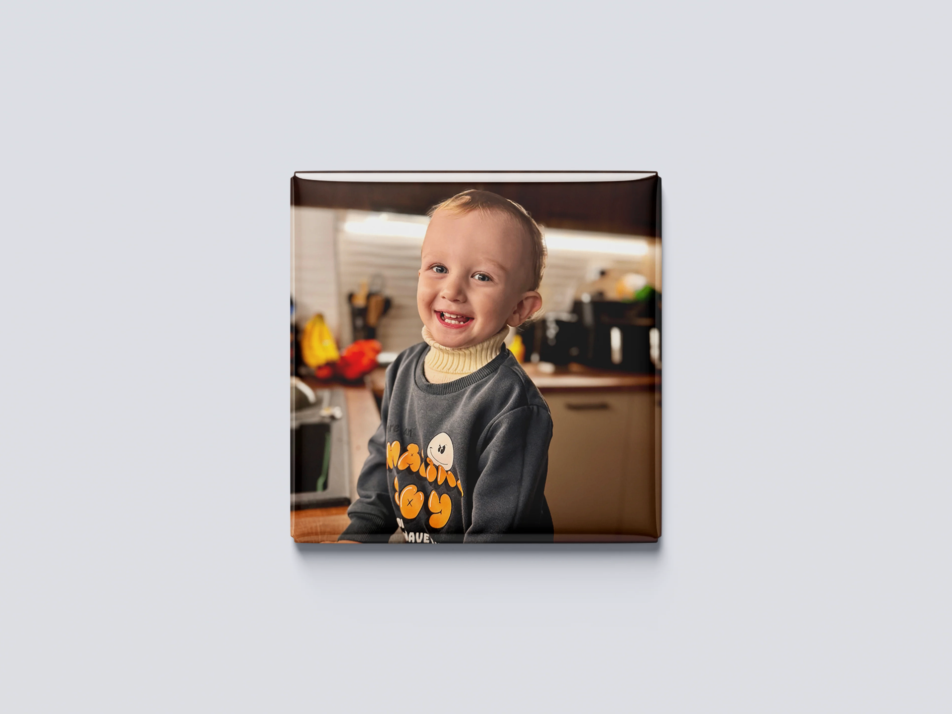 Custom photo magnet — boy-smile
